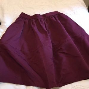 High waisted a-line skirt
